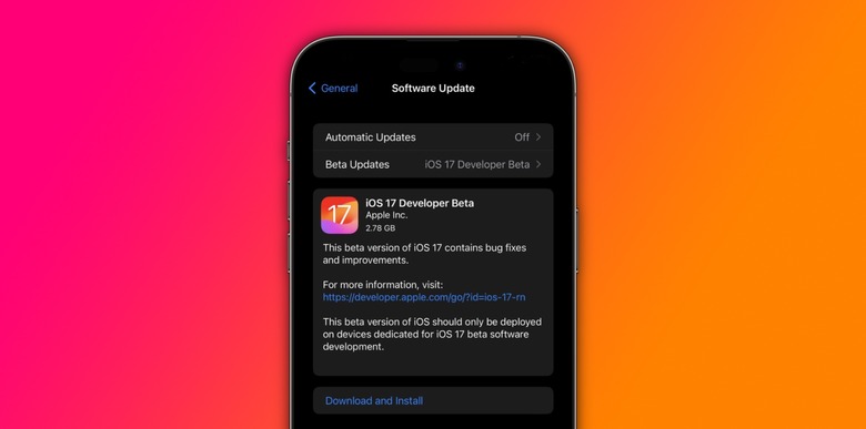 iOS 17 beta 1