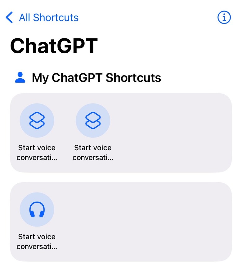 The Shortcuts app lets you trigger a 