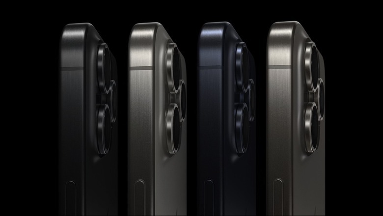 iPhone 15 Pro and 15 Pro Max color options.