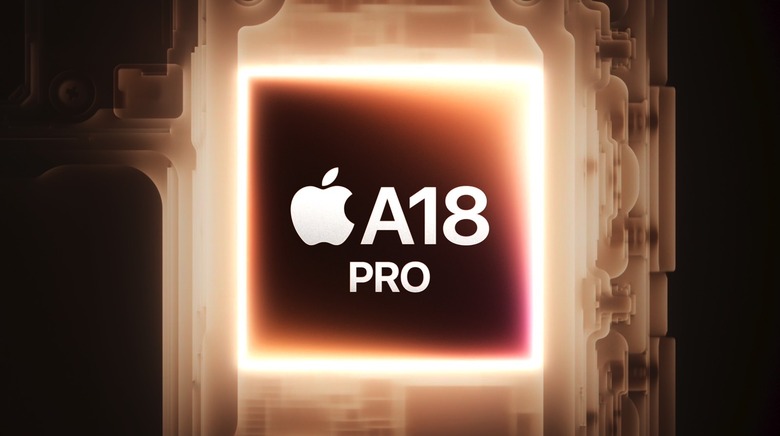The A18 Pro chip powers the iPhone 16 Pro and 16 Pro Max.