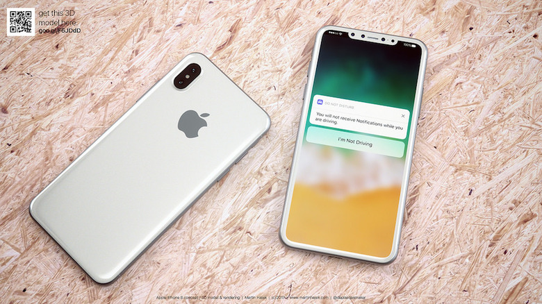 iphone 8 white front and back