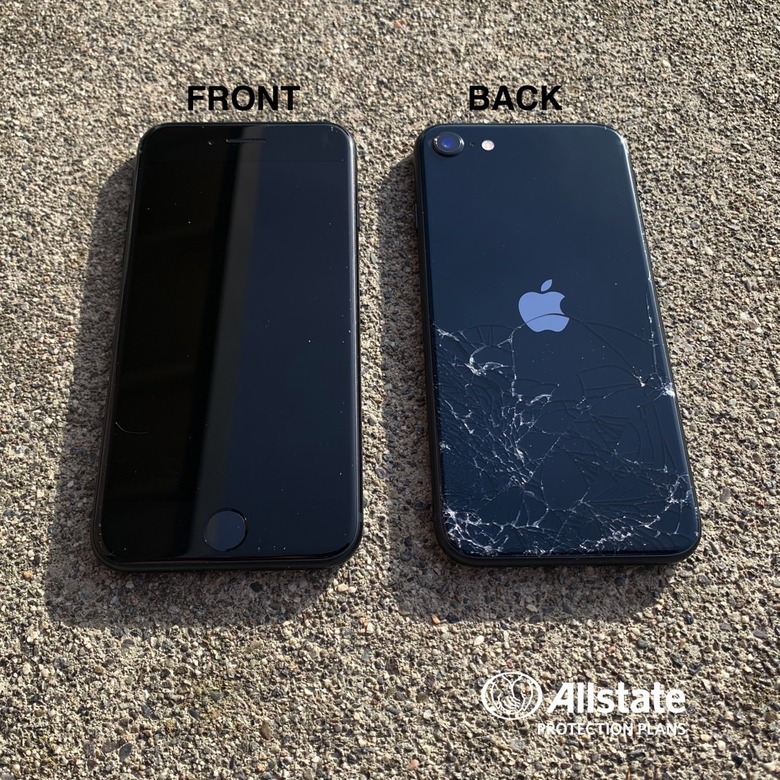 Allstate Protection Plans' iPhone SE 3 drop test results
