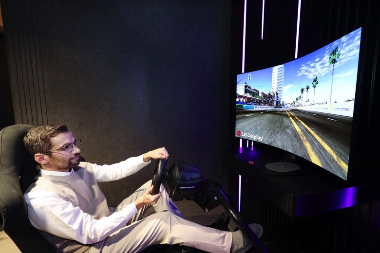 LG Bendable TV display