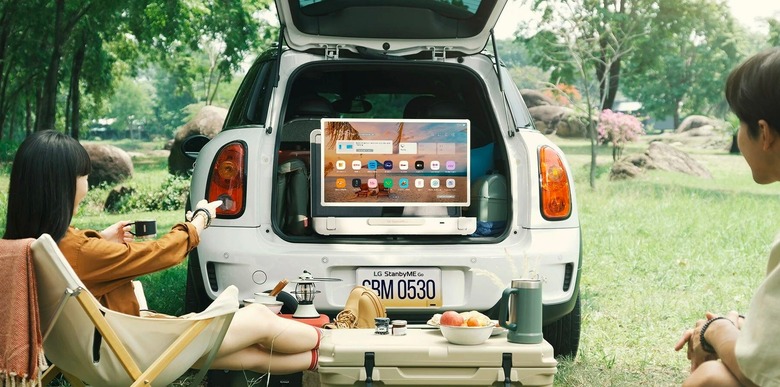 LG StandbyME Go suitcase TV