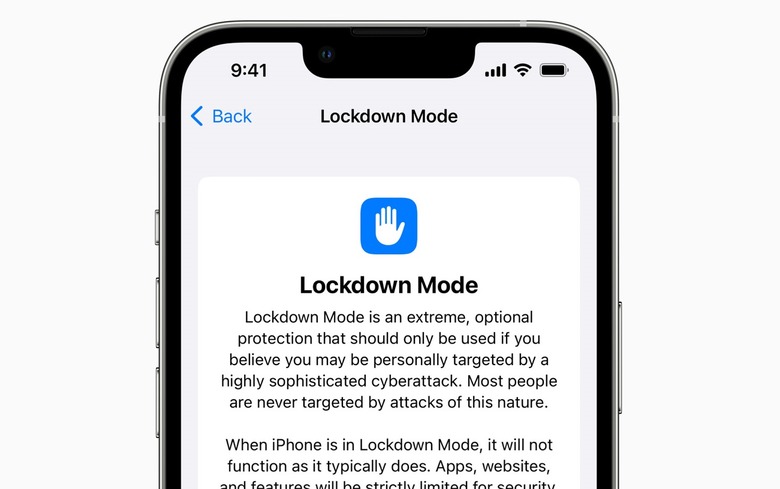 iOS 16 will bring Lockdown Mode to iPhone.