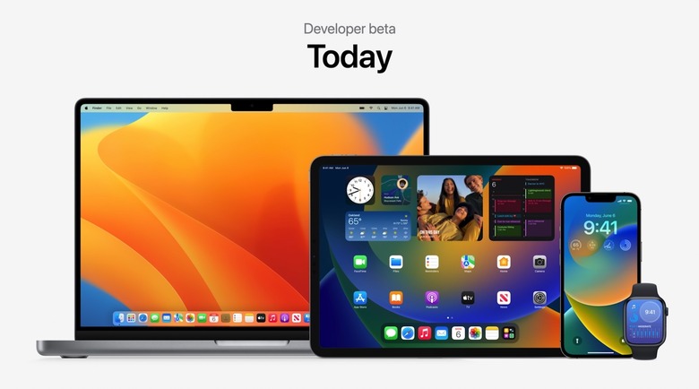 iOS 16 beta release announced at WWDC 2022.