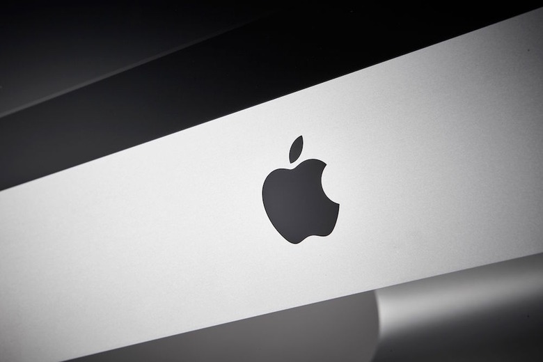 apple sign logo imac
