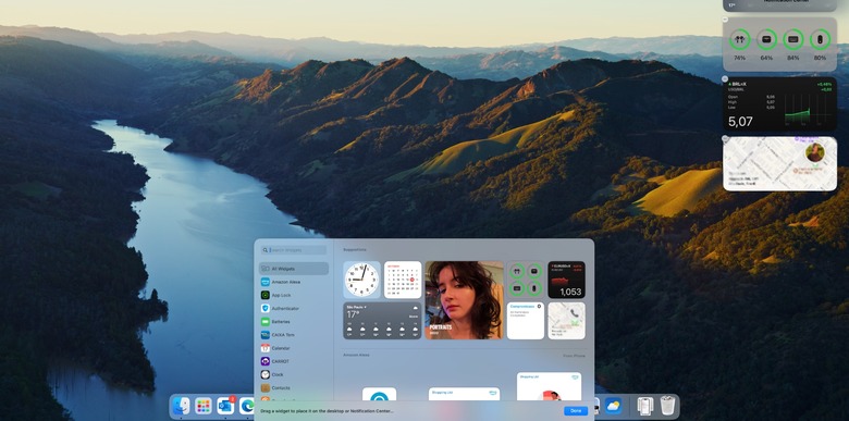 macOS Sonoma widgets
