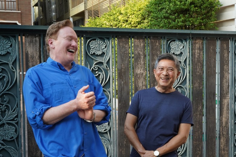Conan O'Brien in his Max travel show.