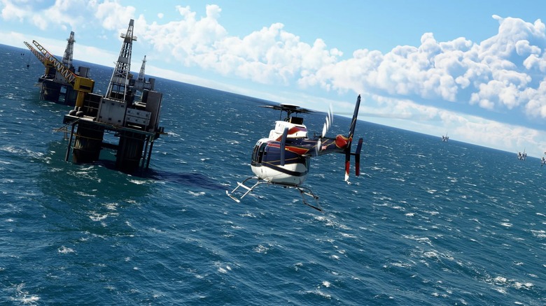 Bell 407 helicopter