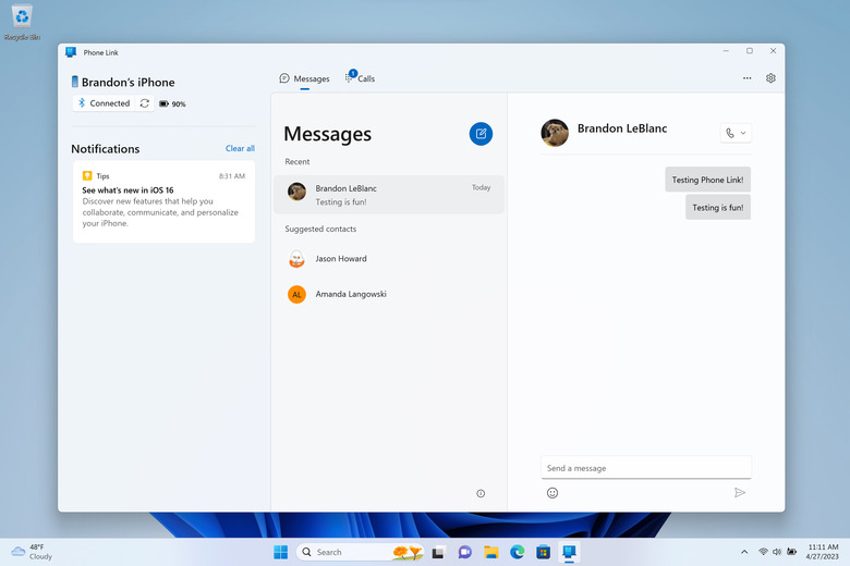 iMessage on Windows 11