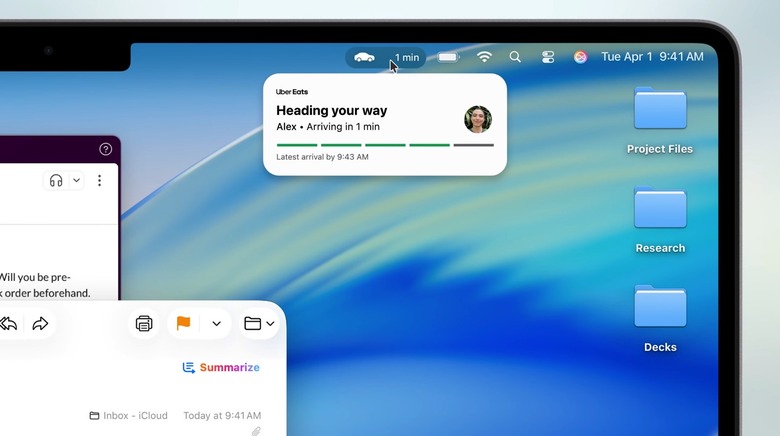 Live Activities in macOS 26.