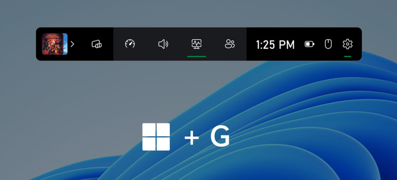 Windows 11 Xbox controller bar