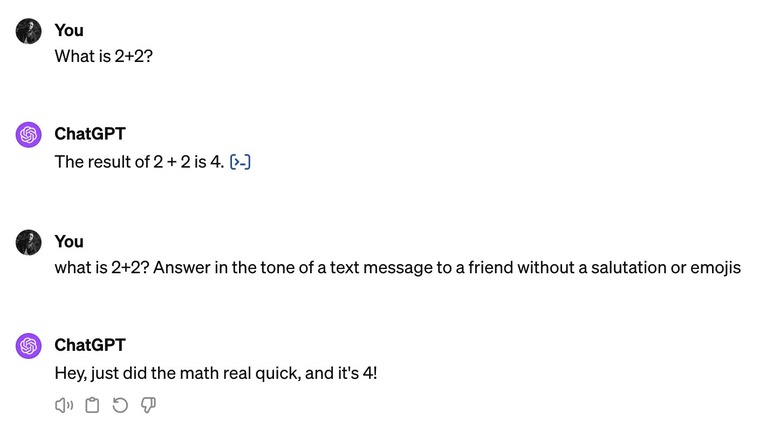 I used the ChatGPT tone hack to solve this math problem.