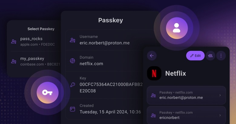 Proton Pass supports passkeys.