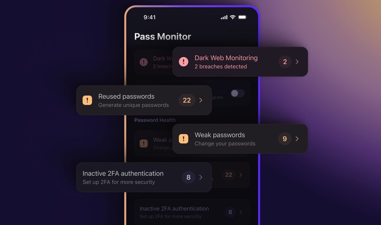 Proton Pass's new Pass Monitor security feature.