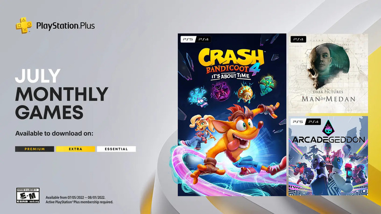 PS Plus free games for July 2022.