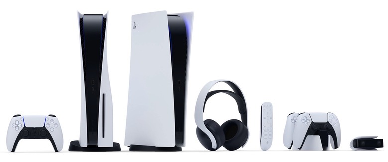 PS5 console and accessories