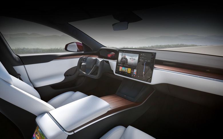 Interior of the Tesla Model S