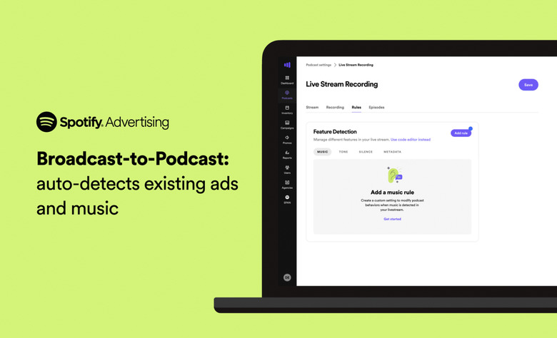 Spotify Broadcast to Podcast tool