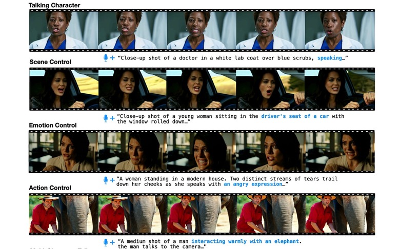 Prompt examples for Meta's MoCha AI video generator.