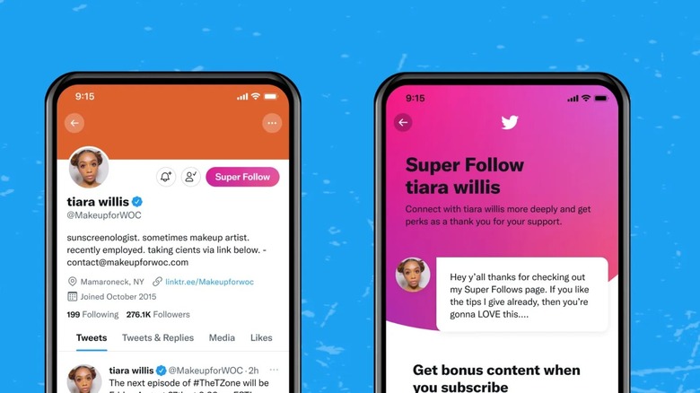 Twitter Super Follows