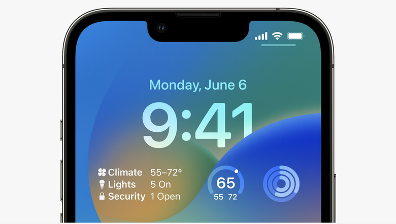 iOS 16 Lock Screen redesign.
