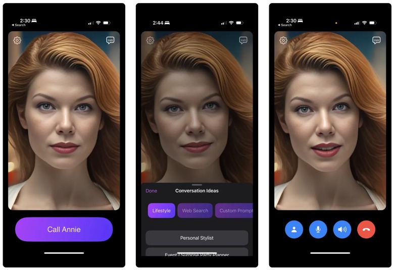 Call Annie is a ChatGPT-powered app with a virtual AI avatar.