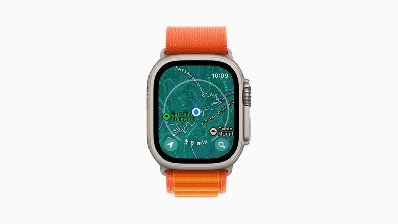 Starting in the U.S., Apple Maps displays a new topographic map featuring contour lines, hill shading, elevation details, and points of interest.