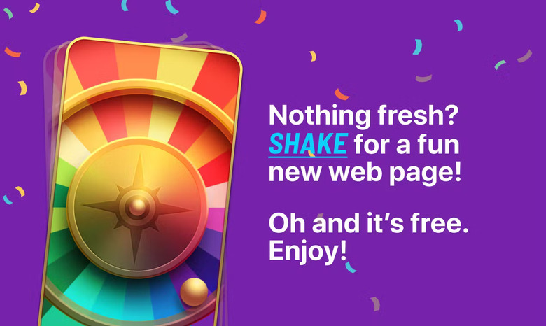 Web Roulette! app for iPhone.