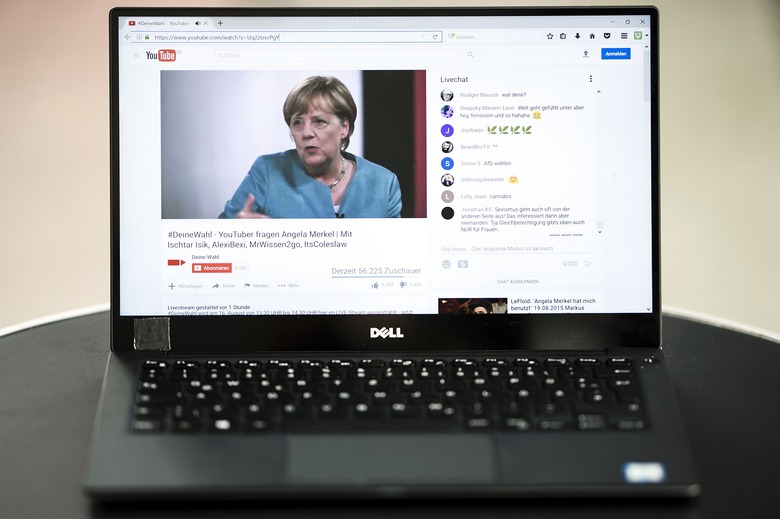 German Chancellor Merkel interviewed by German YouTube bloggers, Berlin, Germany - 16 Aug 2017