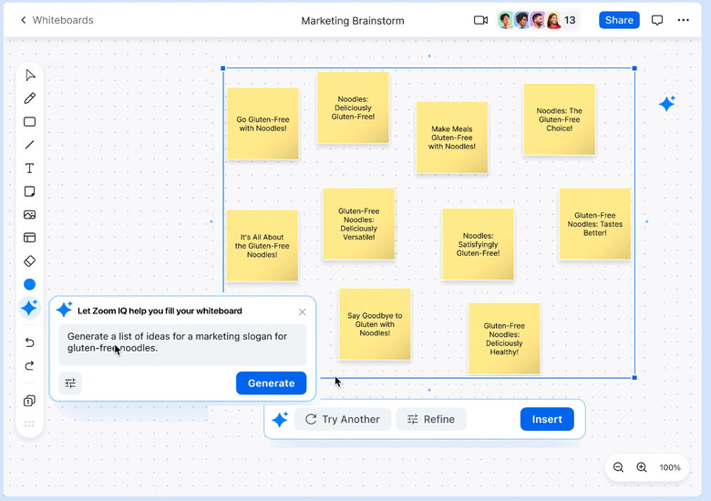 Zoom IQ Whiteboard AI feature