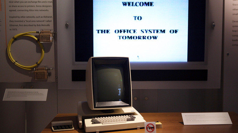 The complete Xerox Alto system displayed