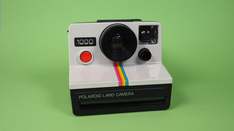 vintage Polaroid camera