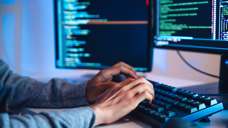 Someone programming