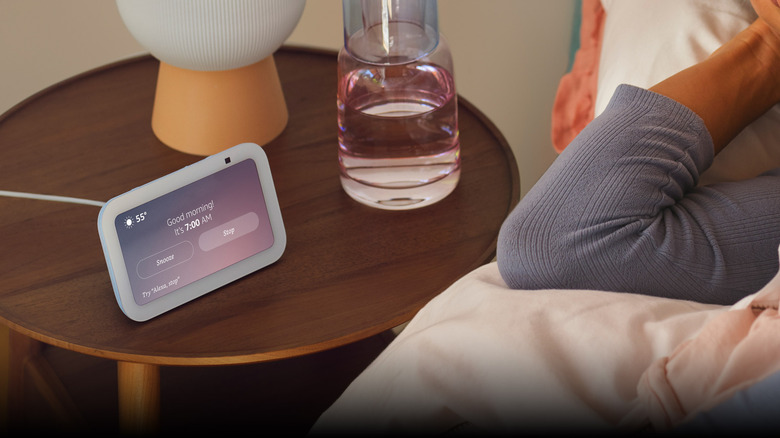 Waking up with an Alexa powered alarm.