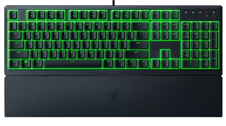 The Razer Ornata V3 X gaming keyboard on a white background.
