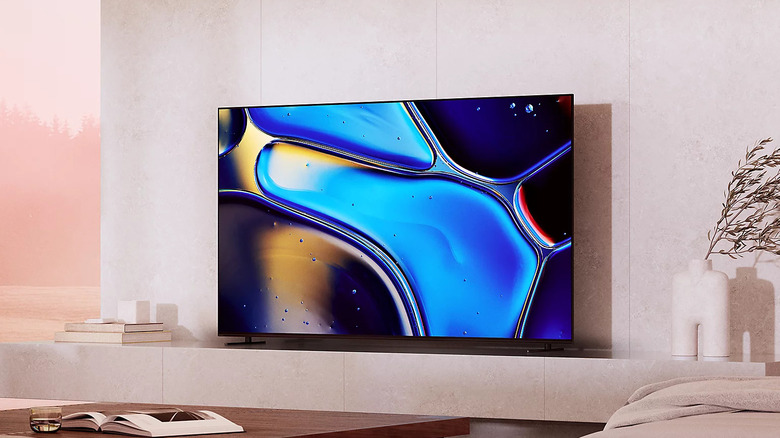 The Sony Bravia 8 TV placed in a living room