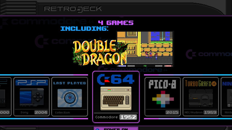 The RetroDeck homescreen