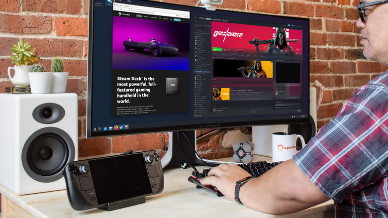 Steam Deck using the Docking station to work like a PC