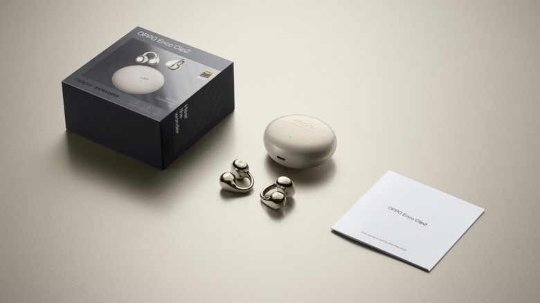 Oppo Enco Clip 2 Unboxed on a table