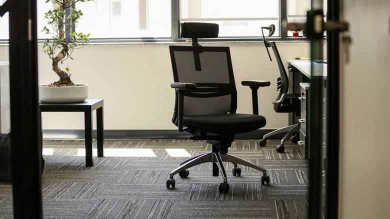 Office chair in a room