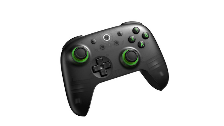 8BitDo Ultimate Controller with center button lit up