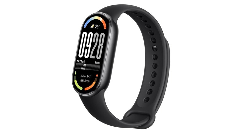 The Xiaomi Mi Smart Band 10 on a white background.