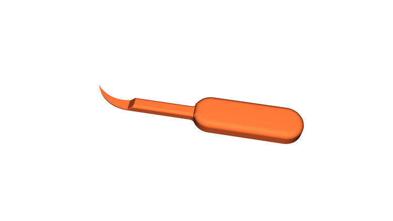A 3D model of an electronics port cleaning pick.