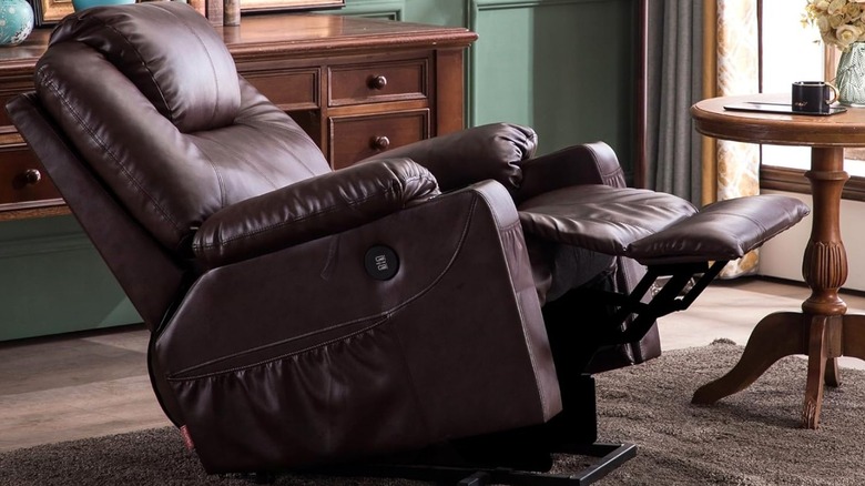 The MCombo Power Lift Recliner in its "up" position.