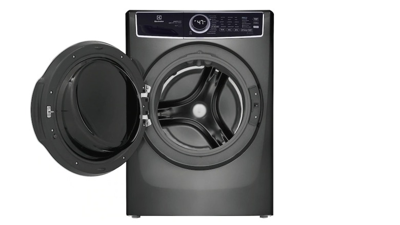 Black Electrolux front-loader washing machine