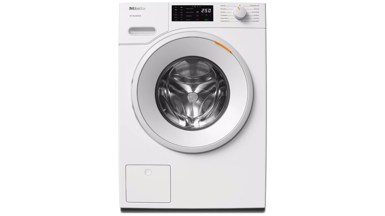 Miele WXD160 WCS front-load washer in lotus white color