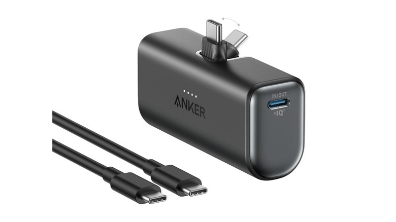 The Anker Nano Power Bank on white background