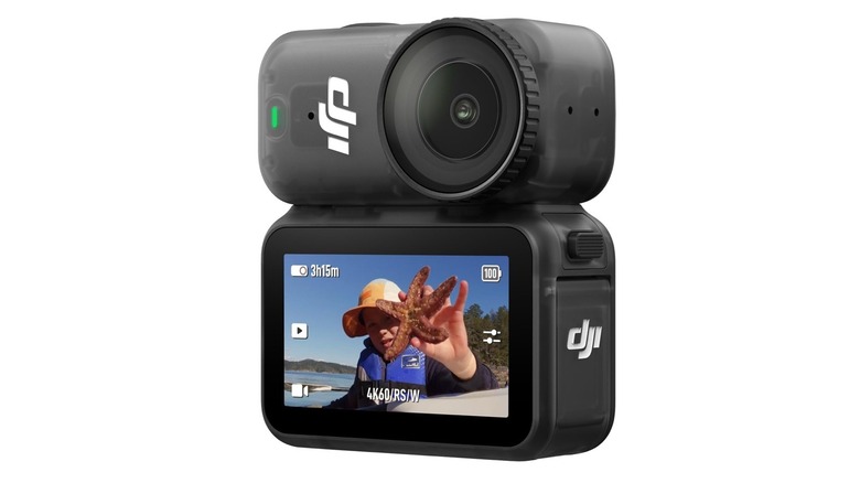 The DJI Osmo Nano wearable camera on a white background.